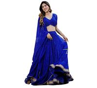 The kurti bazaar Stitched Designer Pakistani Indian Reception Event Party Wear Lehenga with Dupatta Choli, Blue, ( 14 US XXL ( Chest-46 Waist-42 Hips 48 )