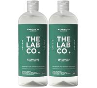 The Lab Co. Antibacterial Washing Up Dishwashing Liquid | Tough on Grease Dish Soap | Gentle on Hands | Non-Toxic, EDC-Free, Plant-Based Formula | 750ml | Refreshing Scent Lime Peppermint & Cucumber