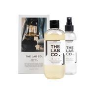 The Lab Co. Denim Care Kit - Non-Bio Laundry Detergent Wash 300ml and Fabric and Textile Dedoriser Freshener Mist Spray 150ml. Bergamot, Orange & Black Pepper
