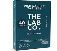 The Lab Co. Dishwasher Tablets 40 x 10g Tabs | Fragrance Free Eco Friendly Tablets | Powerful Cleaning Tablet Biodegradable Vegan Plastic Free