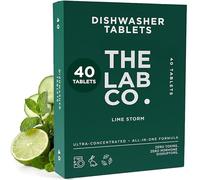 The Lab Co. Dishwasher Tablets 40 x 10g Tabs | Refreshing Lime Storm Fragrance Eco Friendly Tablets | Powerful Cleaning Tablet Biodegradable Vegan