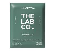 The Lab Co. Laundry Detergent Strips Sheets Eco Ultra-Concentrated Non-Bio Refreshing Fragrance Lime Eucalptus Cucumber Hand and Machine Washing. Up to 32 Loads.
