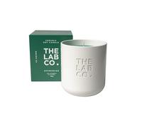 The Lab Co. Ceramic Candle 280g 45hrs Burn Time. Refreshing Fragrance with Lime Peppermint Cucumber. 100% Vegan Soy Wax, Green