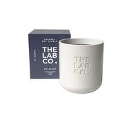 The Lab Co. Ceramic Candle 280g 45hrs Burn Time. Relaxing Fragrance with Cotton Lavender Jasmine. 100% Vegan Soy Wax