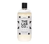 The Lab Co. Sports Laundry Wash. 500ml for up to 32 washes. Cuban Grapefruit and Ylang Ylang. For active-wear and swimwear. Non-Bio detergent suitable for hand-wash and machine washing.