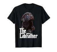 The Lab Father Chocolate Lab Dad Labrador Retriever Dad T-Shirt
