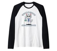 The Lab is Calling and I Meowst Go Funny Science Cat Raglan Baseball Tee