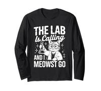 The Lab is Calling and I Meowst Go Science Cat Nerd - Long Sleeve T-Shirt