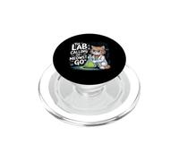 The Lab Is Calling And I Meowst Go Science Cat Nerd |- PopSockets PopGrip for MagSafe