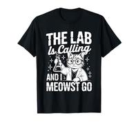 The Lab is Calling and I Meowst Go Science Cat Nerd - T-Shirt