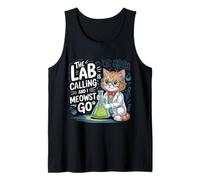 The Lab is Calling and I Meowst Go Science Cat Nerd |- Tank Top