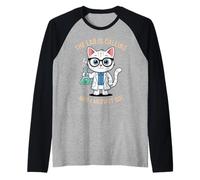 The Lab is Calling Funny Cat Scientist Mom Beaker Test Tube Raglan Baseball Tee