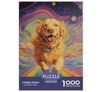 The Labrador Retriever 1000 Piece Animation Paper Jigsaw Puzzle What Happens Next Beautiful Decoration for Adults And Kids 70x50cm/1000pcs