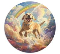The Labrador Retriever 1000 Piece Circular Puzzles for Adults And Kids Geometric Smooth Edging Unique Challenge Games 1000pcs (67.5x67.5cm)