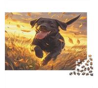The Labrador Retriever 1000 Piece Jigsaw Puzzle for Adult Kids Toy Intellectual Game Educational Game for Adult Child Stress Relief Home Decoration Jigsaw Puzzles Premium & Durable 1000pcs (75x50cm)