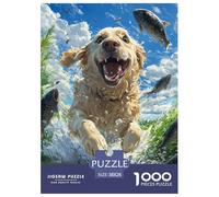 The Labrador Retriever 1000 Piece Jigsaw Puzzles for Adults Challenging Games Home Decoration Family Puzzle Game Birthday Gifts 38x26cm/1000pcs