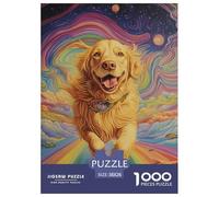 The Labrador Retriever 1000 Piece Jigsaw Puzzles for Adults with Extra Fun Challenges Home Decoration Family Puzzle Game Birthday Gifts 38x26cm/1000pcs