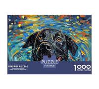 The Labrador Retriever 1000 Pieces Puzzle Age 14+ for Adults Animal Fun Challenging Brainteasing Jigsaw Colourful Creativity Gift Giving 38x26cm/1000pcs