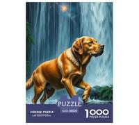 The Labrador Retriever Jigsaw Puzzles for Adults 1000 Piece Challenge Toy Educational Game Cute Pet Dog Beautiful Decoration Colourful Brainteasing 38x26cm/1000pcs