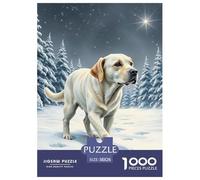 The Labrador Retriever Jigsaw Puzzles for Adults 1000 Piece Challenging Educational Game Cute Pet Dog Beautiful Decoration Relaxing Brain Teaser 38x26cm/1000pcs
