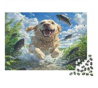 The Labrador Retriever Jigsaw Puzzles For Adults 1000 Piece Jigsaws Puzzles 1000 Piece Puzzles For Adults Kids Puzzle Games Toys Gift for Home Decoration Jigsaw Puzzle Great Gift For All Ages 1000pcs