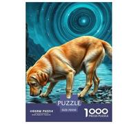 The Labrador Retriever Jigsaw Puzzles for Adults 1000 Pieces Challenging Familia Cute Pet Dog Beautiful Decoration Relaxing Brain Teaser 70x50cm/1000pcs