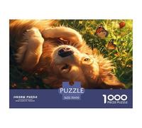 The Labrador Retriever Jigsaw Puzzles Great Gift for Adults 1000 Piece Fun Challenging Home Decoration Brainteasing Dogs Jigsaw Puzzle for Adults 70x50cm/1000pcs