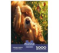 The Labrador Retriever Jigsaw Puzzles Puzzle for Adults Kids. 1000 Piece Animal Great Gifts Challenge Toy Educational Game Home Decoration for Adults& Kids Age 14 Years Up 70x50cm/1000pcs