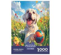 The Labrador Retriever Jigsaw Puzzles Puzzle for Adults Kids. 1000 Piece Great Gifts Challenge Toy Educational Game Home Decoration for Adults& Kids Age 14 Years Up 38x26cm/1000pcs