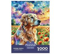 The Labrador Retriever Jigsaw Puzzles Puzzle for Adults Kids. 1000 Piece Petdog Great Gifts Challenge Toy Educational Games Home Decoration for Adults& Kids Age 14 Years Up 70x50cm/1000pcs