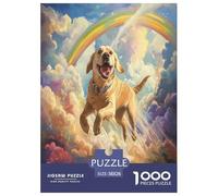 The Labrador Retriever Jigsaw Puzzles Puzzle for Adults Kids. 1000 Pieces Impossible Challenge Toy Educational Game Home Decoration for Educational Games Gifts 38x26cm/1000pcs