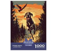 The Labrador Retriever Jigsaw Puzzles Puzzles for Adults Kids. 1000 Piece Animal Great Gifts Challenge Toy Educational Games Home Decoration for Adults& Kids Age 14 Years Up 38x26cm/1000pcs