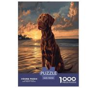 The Labrador Retriever Jigsaw Puzzles Puzzles for Adults Kids. 1000 Piece Impossible Challenge Toy Educational Game Home Decoration for Educational Games Gifts 70x50cm/1000pcs