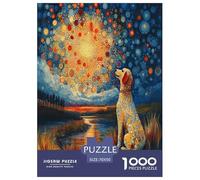 The Labrador Retriever Jigsaw Puzzles Puzzles for Adults Kids. 1000 Piece Whimsical Challenge Toy Educational Game Home Decoration for Adults& Kids Age 14 Years Up 70x50cm/1000pcs