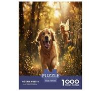 The Labrador Retriever Jigsaw Puzzles Puzzles for Adults Kids. 1000 Piece Whimsical Challenge Toy Educational Games Home Decoration for Adults& Kids Age 14 Years Up 70x50cm/1000pcs