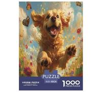 The Labrador Retriever Jigsaw Puzzles Puzzles for Adults Kids. 1000 Piece Whimsical Challenge Toy Educational Games Home Decoration for Educational Games Gifts 38x26cm/1000pcs
