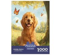 The Labrador Retriever Jigsaw Puzzles Puzzles for Adults Kids. 1000 Pieces Great Gifts Challenge Toy Educational Games Home Decoration for Adults& Kids Age 14 Years Up 70x50cm/1000pcs