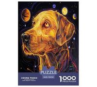 The Labrador Retriever Jigsaw Puzzles Puzzles for Adults Kids. 1000 Pieces Whimsical Challenge Toy Educational Games Home Decoration for Educational Games Gifts 70x50cm/1000pcs
