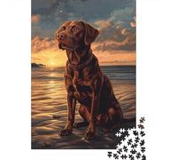 The Labrador Retriever Puzzle Customizable Pictures 100% Recycled Cardboard Jigsaw Puzzle for Adults Teen Unique Gift 1000pcs (38x26cm)