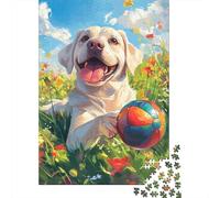 The Labrador Retriever Puzzle Customizable Pictures 100% Recycled Cardboard Jigsaw Puzzle for Kids And Adults Age 12 Years Up Unique Gift 1000pcs (38x26cm)