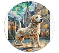 The Labrador Retriever1000 Pieces Jigsaw Puzzle for Adults And Kids Round Puzzlespetdog Unique Challenge Games1000pcs (67.5x67.5cm)