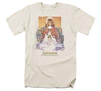 The Labyrinth - Movie Poster Adult T-Shirt In Cream, XXX-Large, Cream