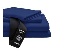 THE LAD COLLECTIVE 3.0 Bedding Set King Size 4 Pieces Premium Bed Set with Fitted Sheet, Top Sheet, and 2 Pillowcases, Atlantic