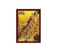 The Ladder of Divine Ascent Greek Orthodox Icon, Handmade Wall Art