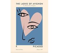 The Ladies of Avignon by Picasso Poster Retro Wall Art Vintage Style Home Decor Print (60x90 cm)