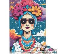The Lady II Jigsaw Puzzles Puzzles for Adults Kids. 1000 Piece Impossible Challenge Toy Educational Game Home Decoration for Educational Games Gifts 1000pcs (75x50cm)