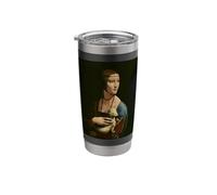 The Lady with an Ermine by Leonardo da Vinci (1490) Stainless Steel Insulated Tumbler