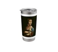 The Lady with an Ermine by Leonardo da Vinci (1490) Stainless Steel Insulated Tumbler