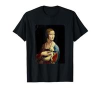 The Lady with an Ermine by Leonardo da Vinci Classic Art T-Shirt