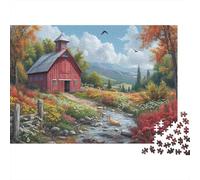 The Lake House 1000pc Jigsaw with Perfect Snap Fit Colourful Jigsaws for An After-school Puzzle Activity for Children And Parents 70x50cm/1000pcs